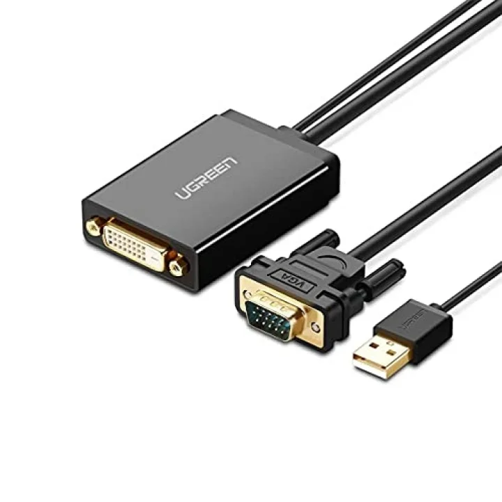 VGA USB to DVI-D 24+1 Dişi Görüntü Aktarma Kablosu