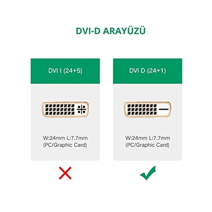 VGA USB to DVI-D 24+1 Dişi Görüntü Aktarma Kablosu