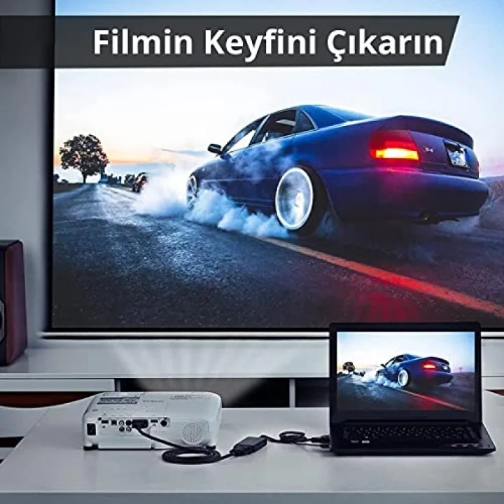 VGA USB to DVI-D 24+1 Dişi Görüntü Aktarma Kablosu