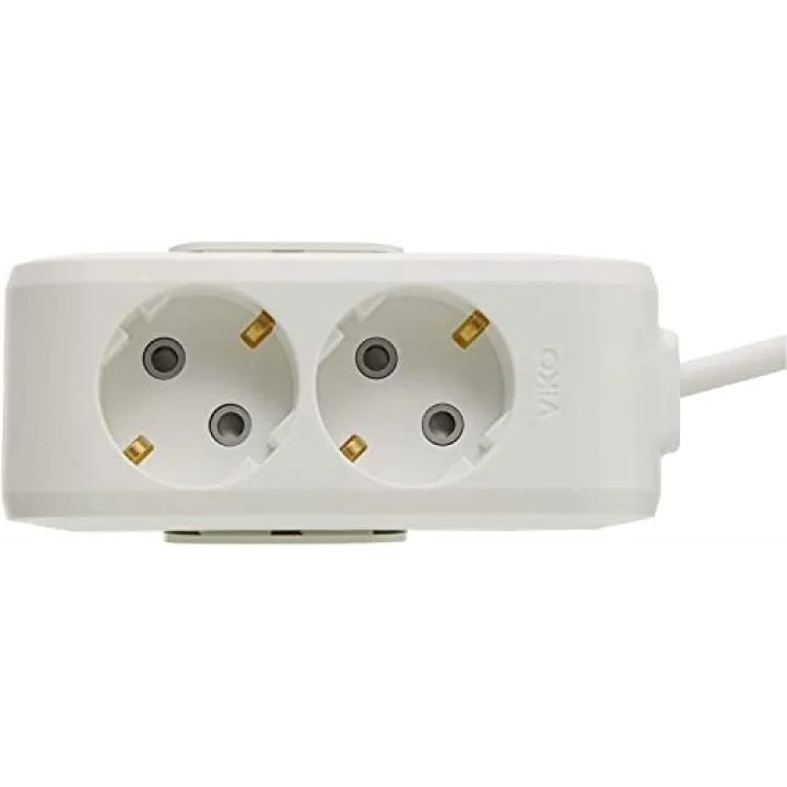 VİKO Multi-Let 2li Topraklı Kablolu Ç.K 1mt Priz