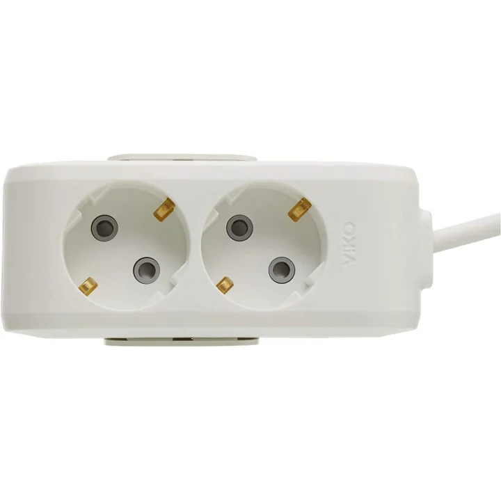 VİKO Multi-Let 2li Topraklı Kablolu Ç.K 1mt Priz