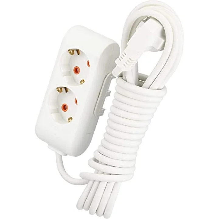 VİKO Multi-Let 2li Topraklı Kablolu Ç.K 5mt Priz