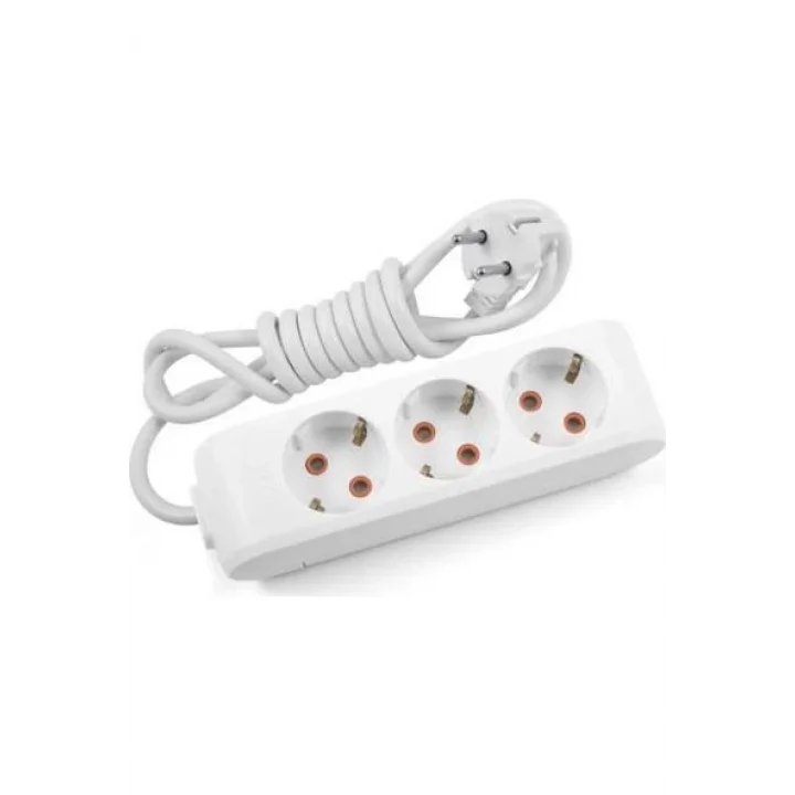 Mey İthalat® Viko Multi-let 3 lü 5 Metre Topraklı Grup Priz