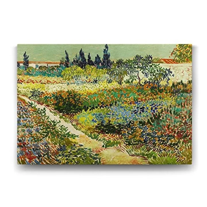 Vincent van Gogh - Garden at Arles Tablosu - 45x30cm