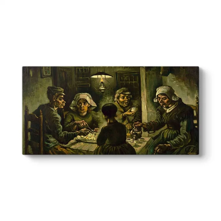 Vincent Van Gogh - The Potato Eaters Tablosu 140 x 70