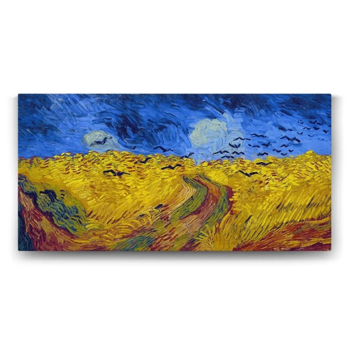 Vincent Van Gogh - Wheat Field Tablosu - 100x50cm