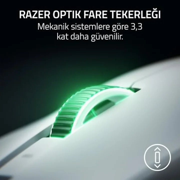 Viper V4 Pro - Kablosuz simetrik e-spor oyun faresi - Ultra hafif 50 g - HyperSpeed Gen-2, 8 KHze kadar yoklama hızı - Focus Pro 50K sensör - Optik kaydırma tekerleği - PC/Mac | Beyaz