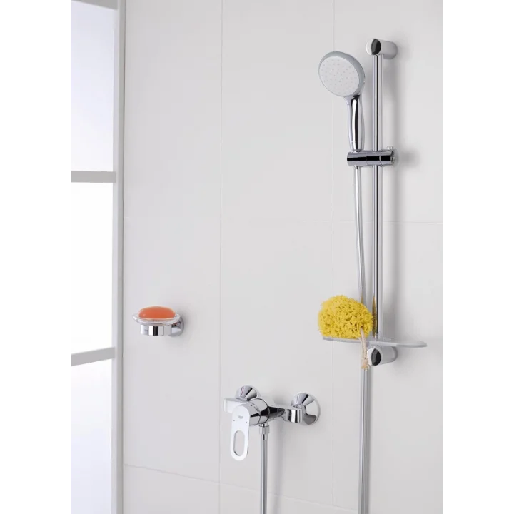 Vitalio Go 100 QuickFix El Duşu | 1 Akışlı | Düşmeye Dayanıklı |Kireç Önleyici Sistem | Duş Başlığı | Krom | 26189000