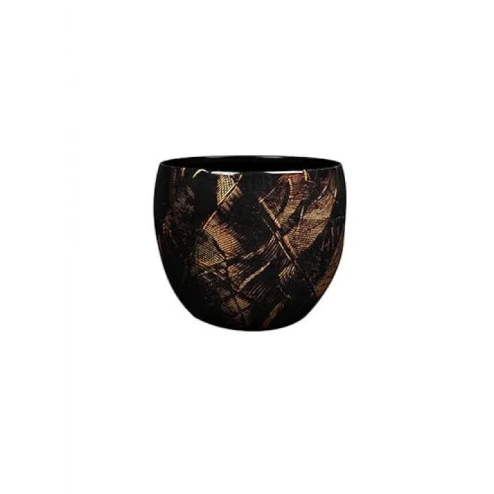 Vive Siyah Metal Saksı S 15X12 Cm