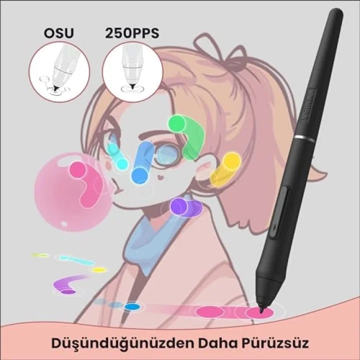 VK640 6x4 6 Kısayol Tuşlu Grafik Tablet+Kalem
