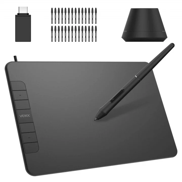 VK640 6x4 6 Kısayol Tuşlu Grafik Tablet+Kalem
