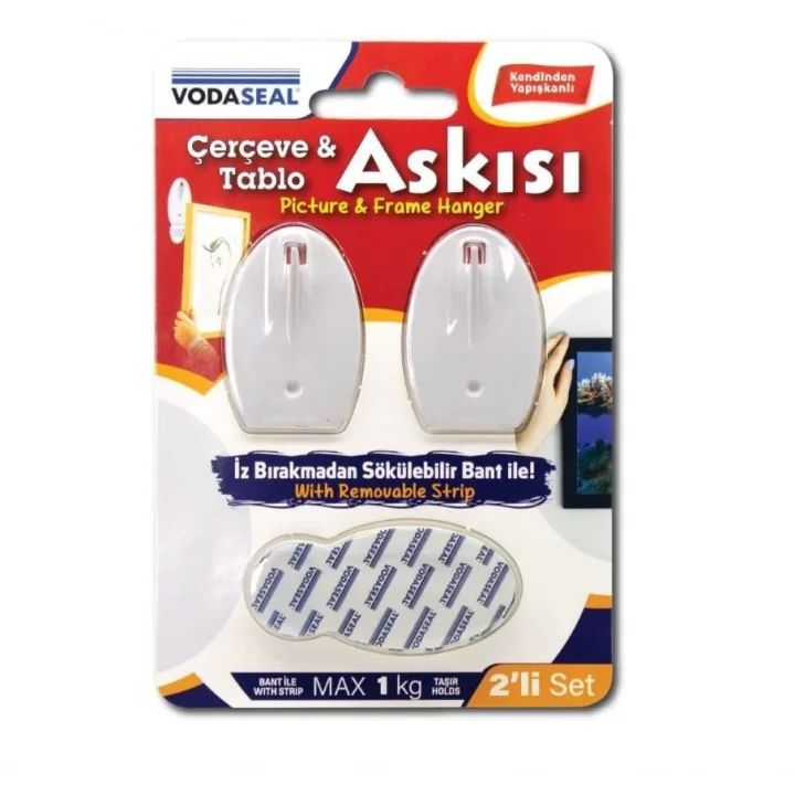 Mey İthalat® Vodaseal Çerçeve ve Tablo Askısı 2’li Set