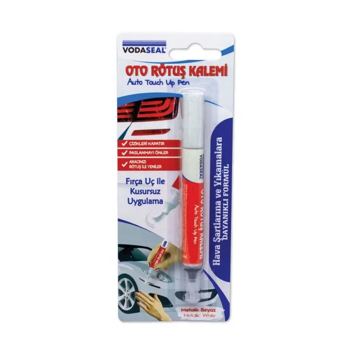 Mey İthalat® Vodaseal Oto Rötuş Kalemi Metalik Beyaz 5 ml