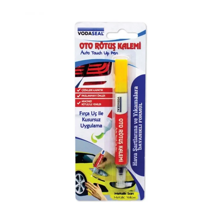Mey İthalat® Vodaseal Oto Rötuş Kalemi Metalik Sarı 5 ml