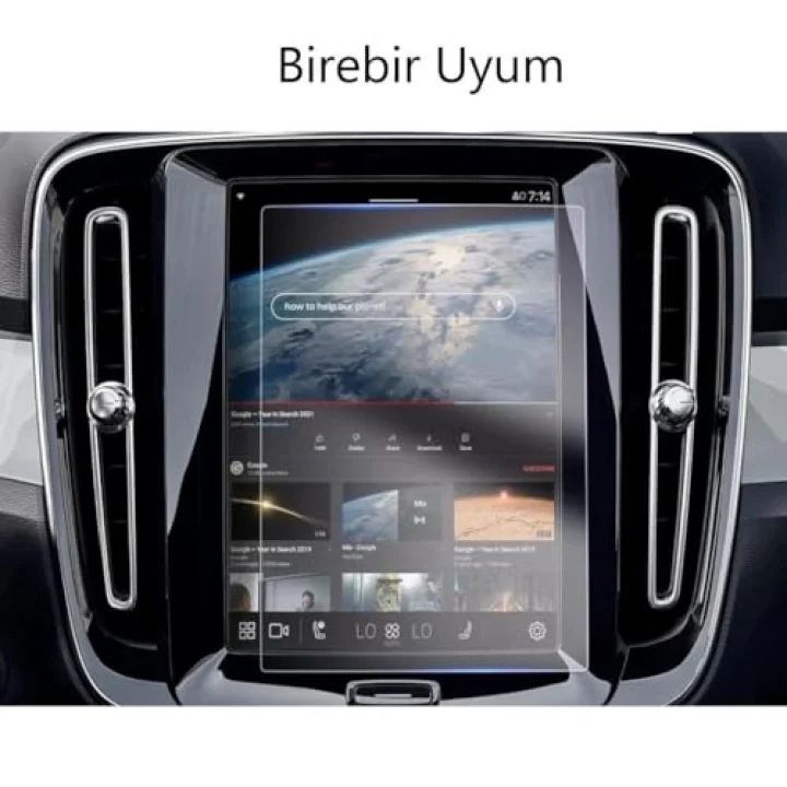 Volvo S90 9 İnç İle Uyumlu Mat Ekran Koruyucu Multimedya Navigasyon