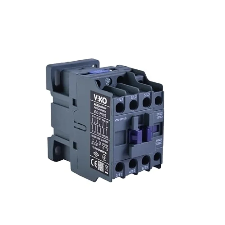 VTC-12/11/S Kontaktör 12A 1no+1nc 230V Bobinli