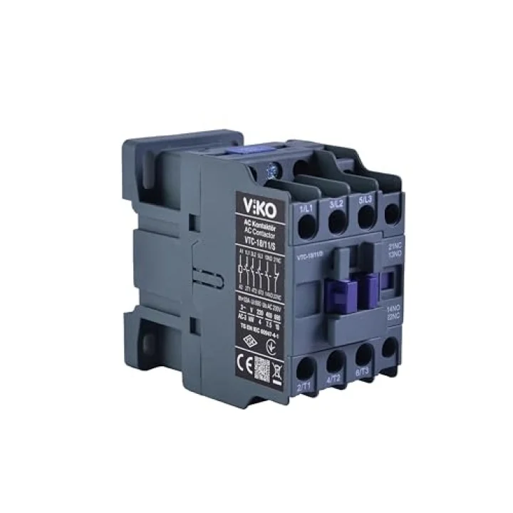 VTC-18/11/S Kontaktör 18A 1no+1nc 230V Bobinli