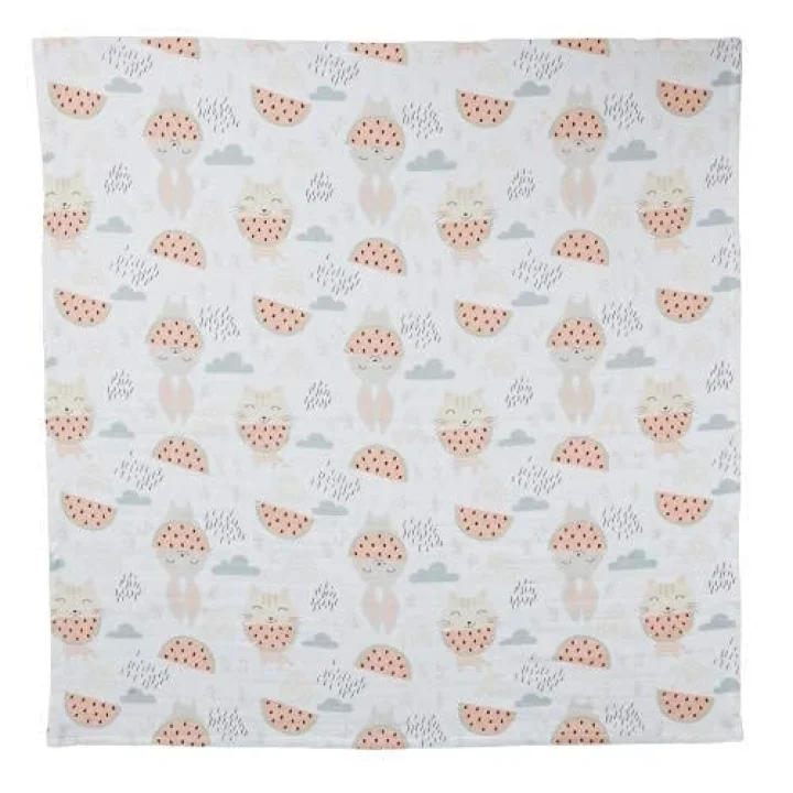 Watermelon Muslin Çok Amaçlı Örtü