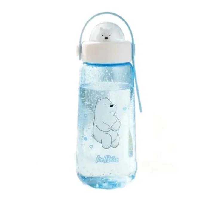 We Bare Bears Lisanslı Figürlü Plastik Şişe (600ml) - Kutup Ayısı