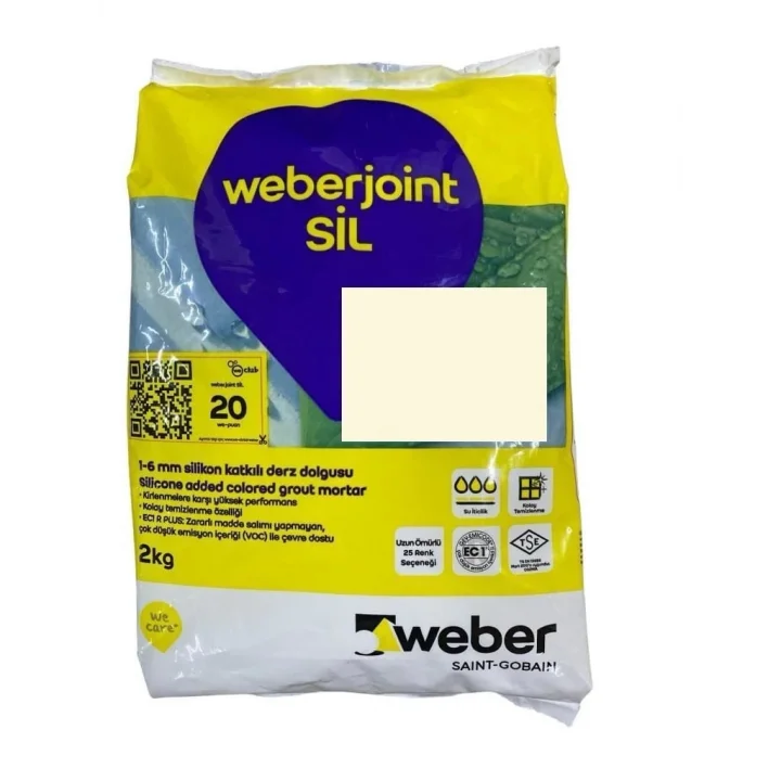 Mey İthalat® Weber Joint Sil 409 Bozdağ Krem Derz Dolgu 2 Kg