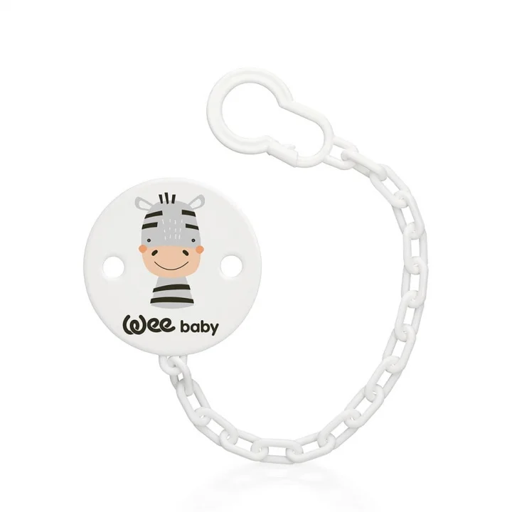 Wee Baby Desenli Emzik Askısı - GRİ ZEBRA