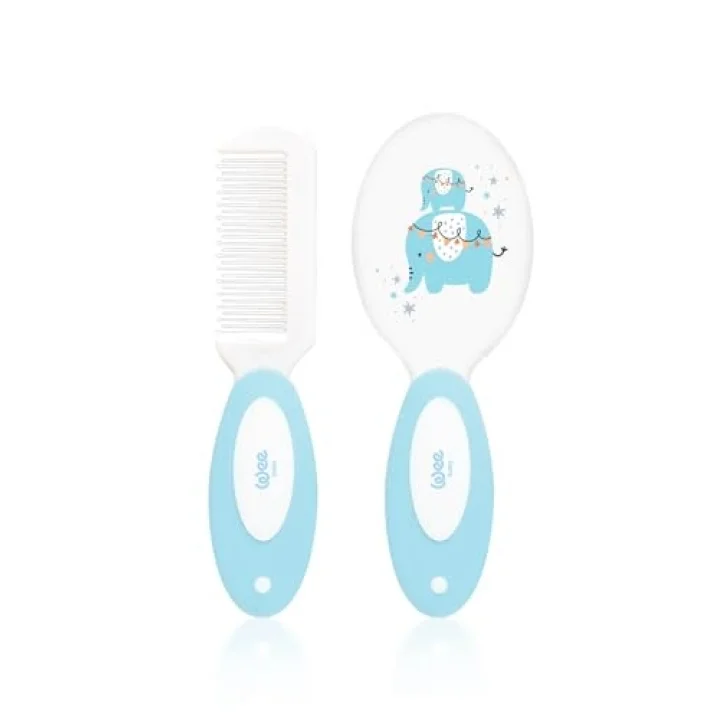 Wee Baby Fırça Tarak Seti - MAVİ