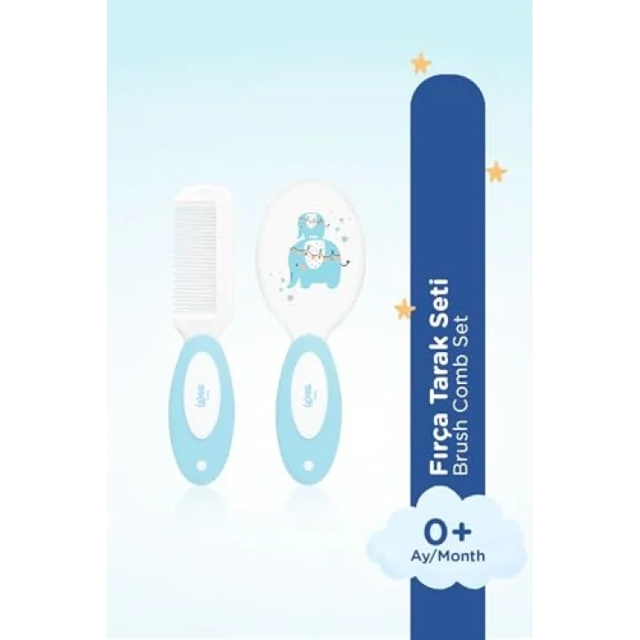 Wee Baby Fırça Tarak Seti - MAVİ