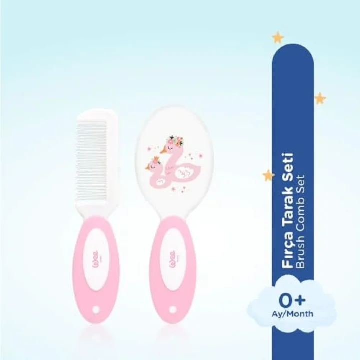 Wee Baby Fırça Tarak Seti - PEMBE