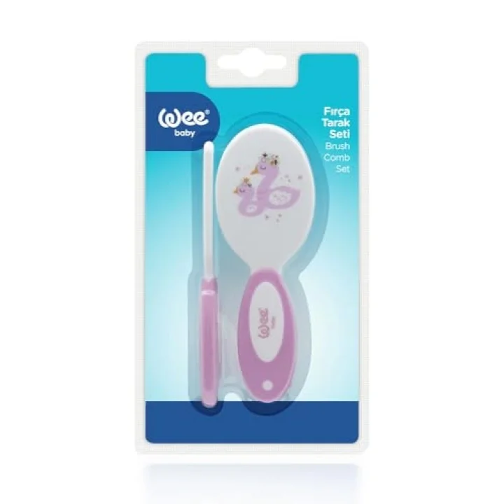 Wee Baby Fırça Tarak Seti - PEMBE
