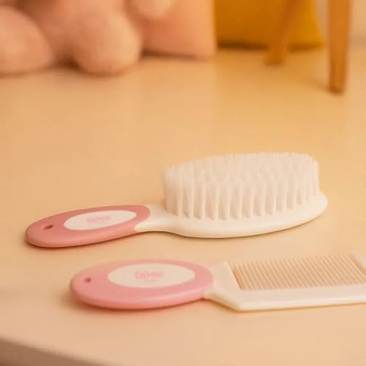 Wee Baby Fırça Tarak Seti - PEMBE