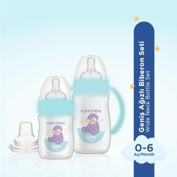 Wee Baby Nanninom Geniş Ağızlı Biberon Seti, MN000603