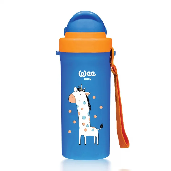 Wee Baby Pipetli Bardak 300 ml - MAVİ