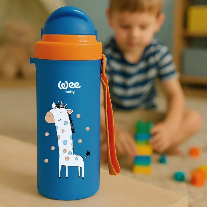 Wee Baby Pipetli Bardak 300 ml - MAVİ