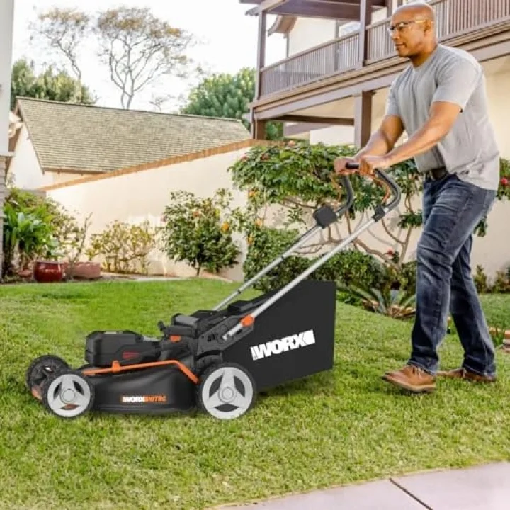 WG748E 40Volt 4.0Ah. Li-ion 46CM Profesyonel Kömürsüz Şarjlı Çim Biçme