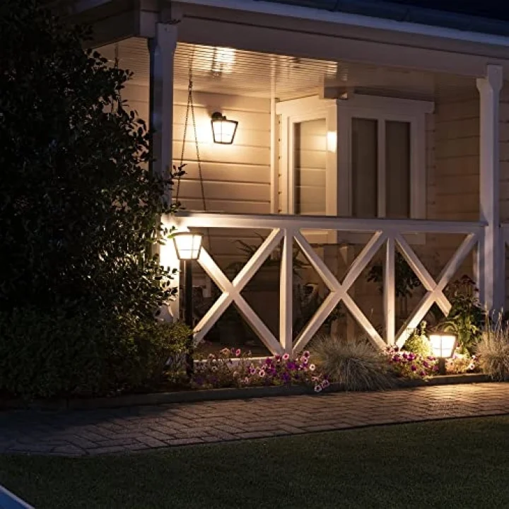White and Color Ambiance Econic Akıllı Led bahçe lambası, dış mekan için, kısılabilir, 16 milyon renk