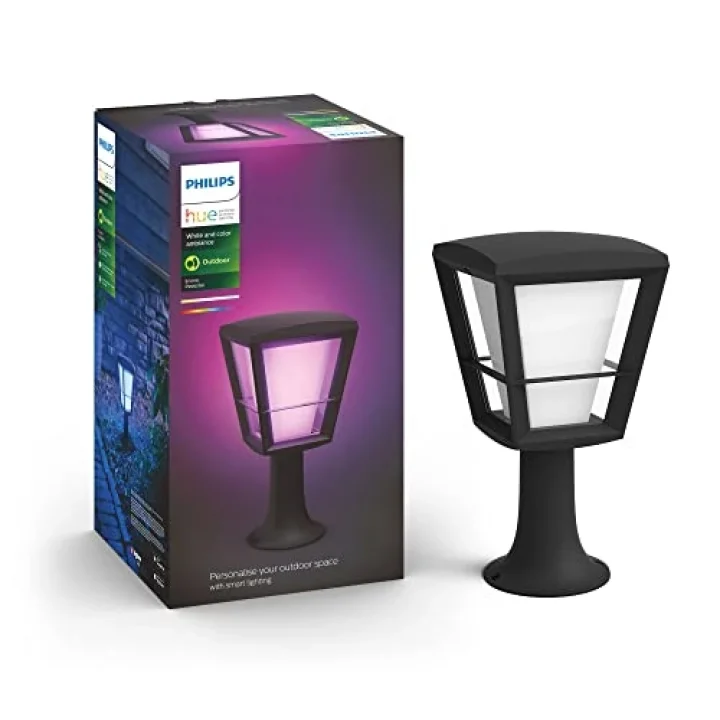 White and Color Ambiance Econic Akıllı Led bahçe lambası, dış mekan için, kısılabilir, 16 milyon renk