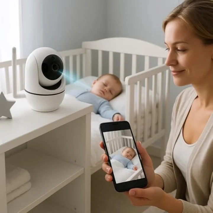WiFi Akıllı Güvenlik Kamerası | 360° Görüş | Hareket Algılama & Anlık Bildirim | Gece Görüşü | 7/24 Uzaktan İzleme & Bulut Depolama Destekli