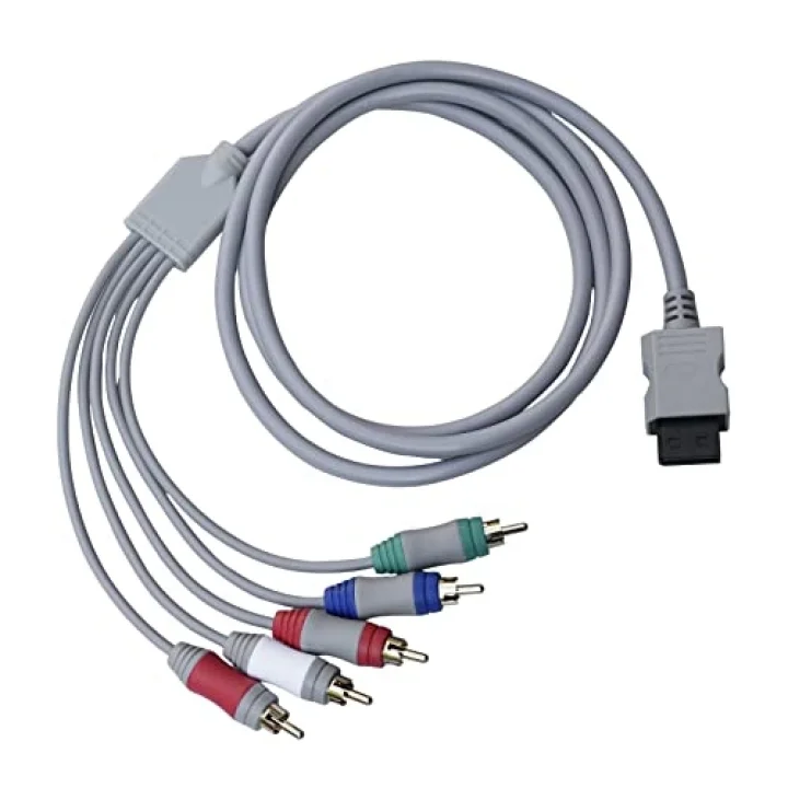 Wii U Multi Out 5RCA 480P HD Ses Video Kablosu 6 Ayaklar için Wii için Bileşen Kablosu