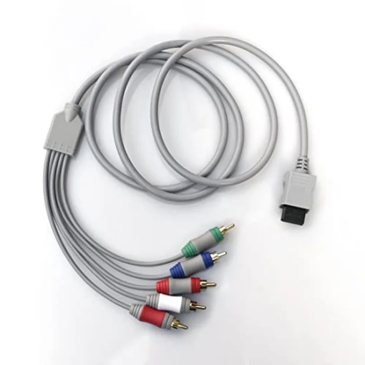Wii U Multi Out 5RCA 480P HD Ses Video Kablosu 6 Ayaklar için Wii için Bileşen Kablosu