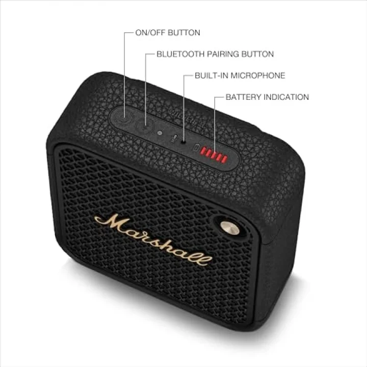 Willen II Bluetooth Hoparlör, Blk&Brass