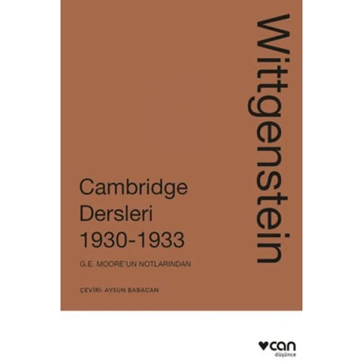 Wittgenstein: Cambridge Dersleri 1930-1933
