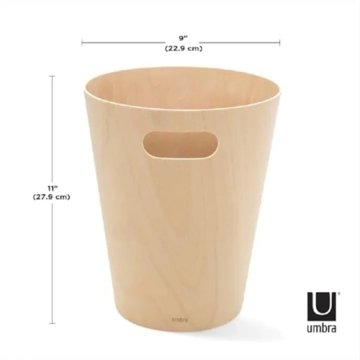Woodrow Çöp Kovası 2 Galon (7,5 L) Kapasiteli Doğal Renk