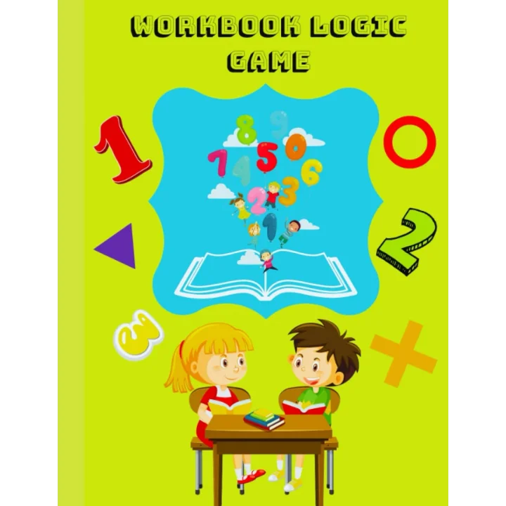 Workbook logic game: Interactive, thinking, action game for 2 players