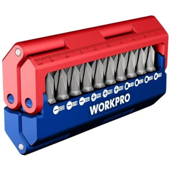 WP221062 13 Parça Manyetik CR-V Vidalama Bits Uç Seti