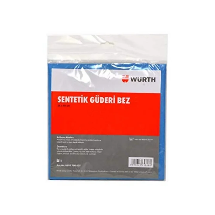 Würth 38x60 cm Sentetik Mavi Temizlik Bezi