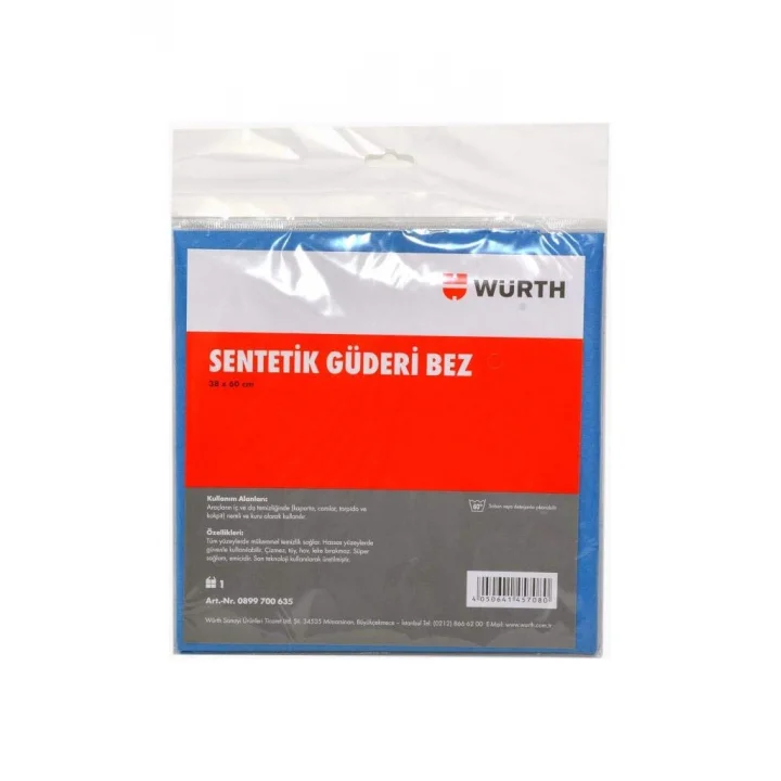 Würth 38x60 cm Sentetik Mavi Temizlik Bezi