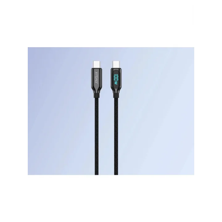 X-PowerDigi 5A 100W 120 Cm Type-C To Type-C Dijital Ekranlı Hızlı Şarj/Data Kablosu
