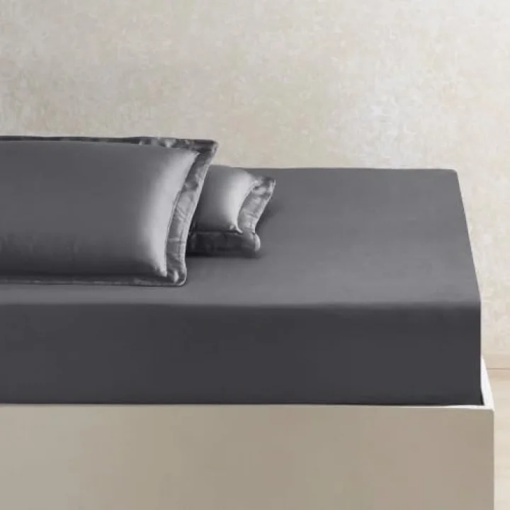 X TENCEL™ Lyocell Çift Kişilik Çarşaf Antrasit