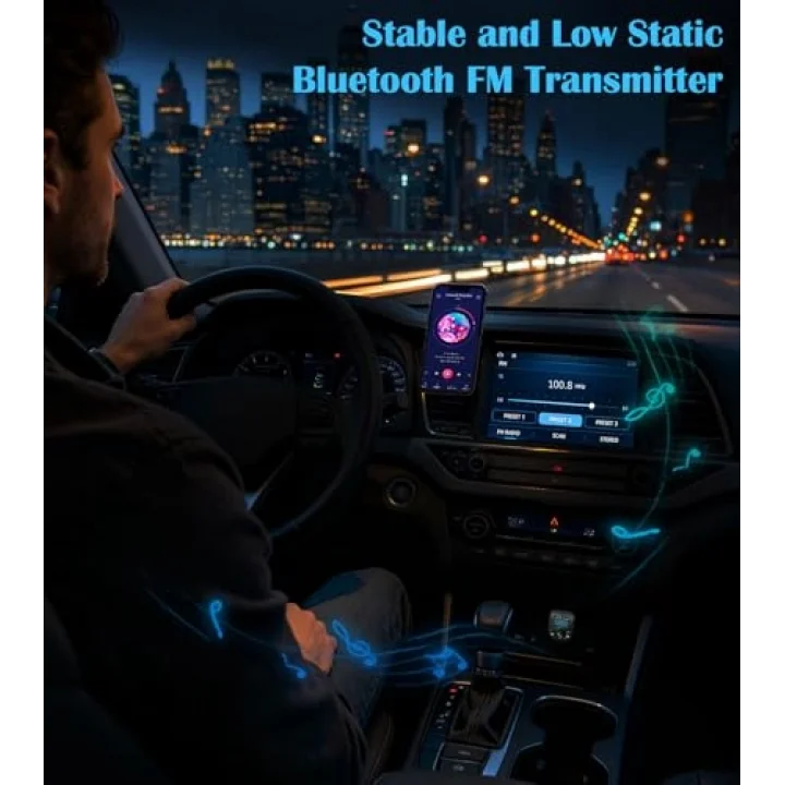 X8 Bluetooth Araç Kiti | FM Transmitter & Çift USB Şarj Cihazı | Kablosuz Müzik