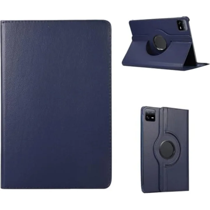 Xiaomi Pad 6/6 Pro 11 inç ile uyumlu Kılıf 360 Dönebilen Standlı Case Lacivert